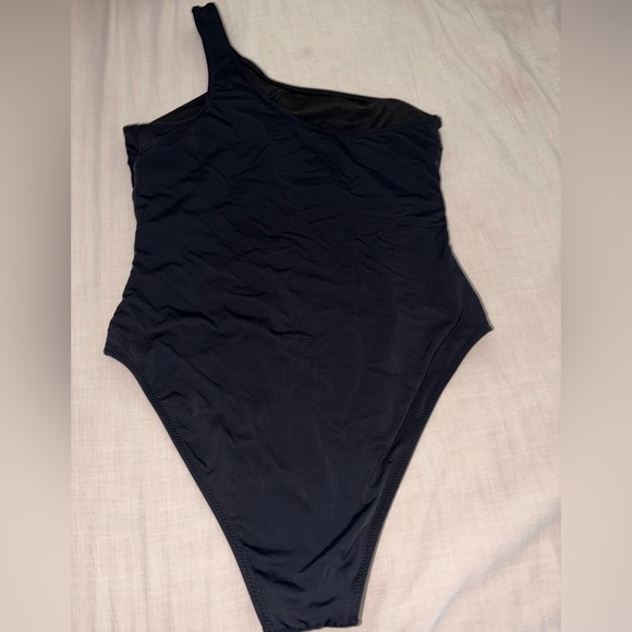 Fashion Nova Black One-Shoulder Swimsuit - Picture 4 of 4